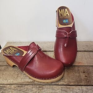 MIA Anatomisk Botten Sweden Mule Style Leather Clogs 38